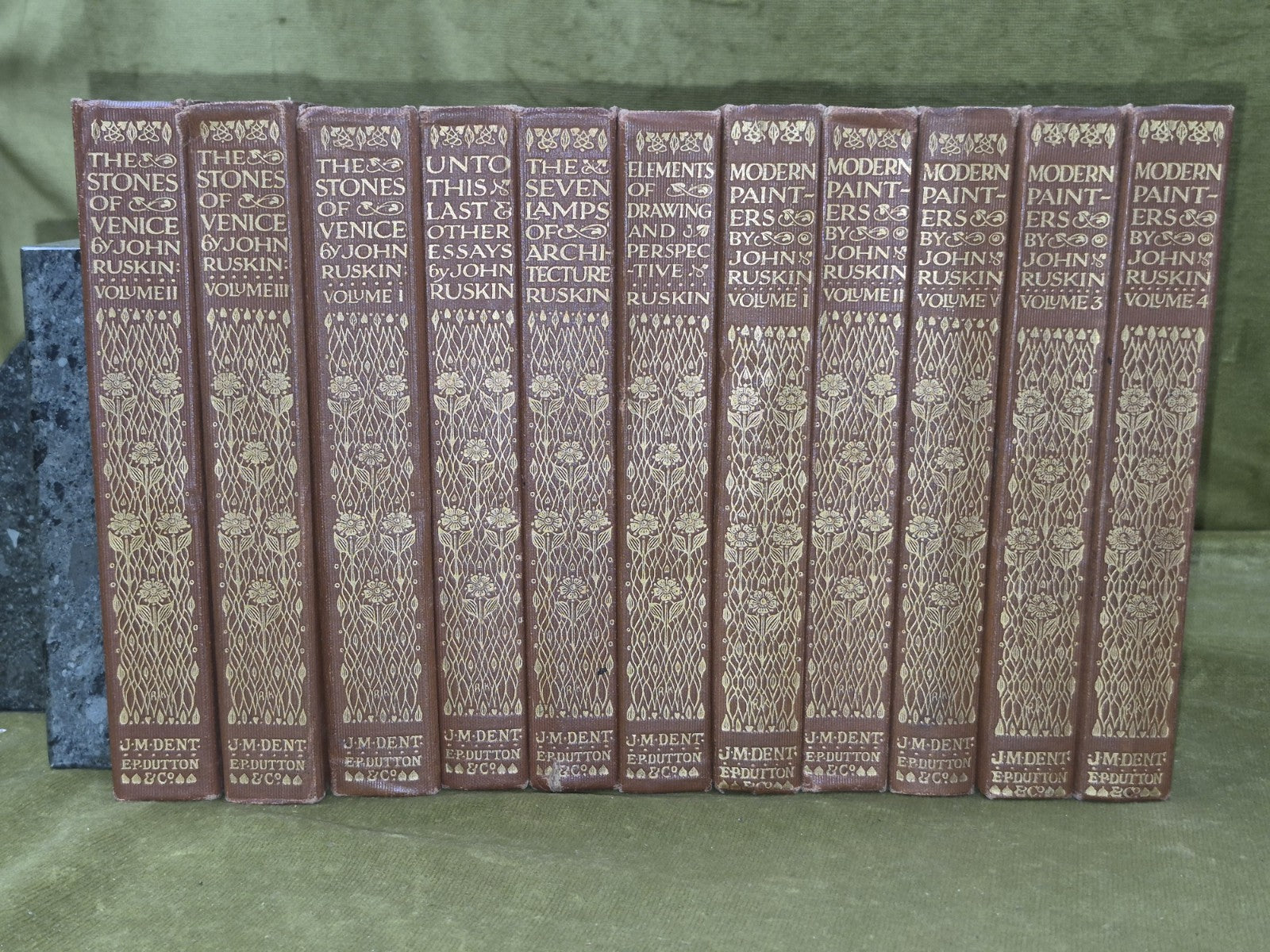 John Ruskin Modern Painters Stones of Venice Seven Lamps Complete Everyman0