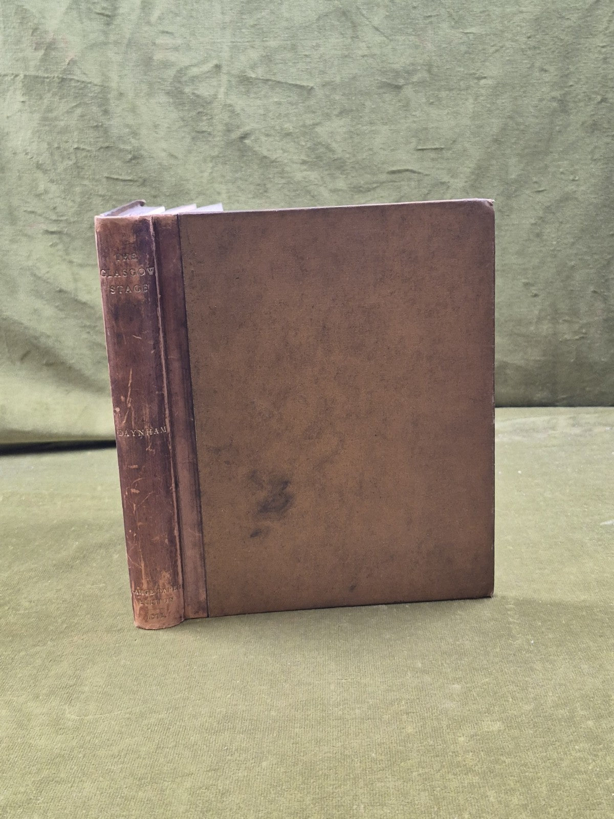 The Glasgow Stage - Walter Baynham, Robert Forrester 1892 Limited 1st Edition 0