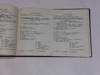 Polyglot Medical Questionnaire - S. Chalmers Parry 1953 1st Edition HK Lewis &co3