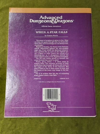 UK4 When A Star Falls AD&D 1st Edition Advanced Dungeons Dragons1