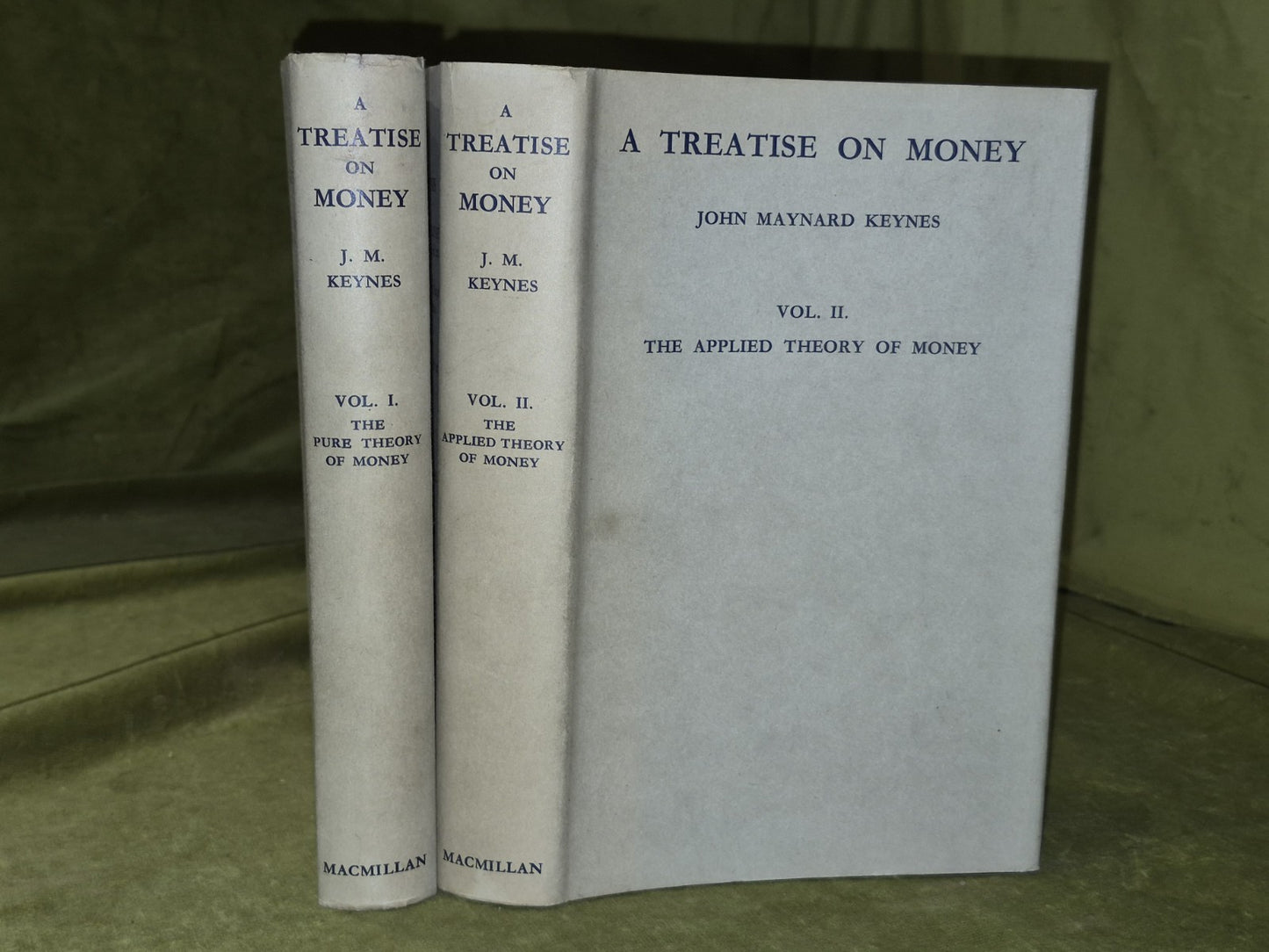 A TREATISE ON MONEY by J. M. Keynes. 2 Vols Complete, 5th Printing 1953 HB DJ0
