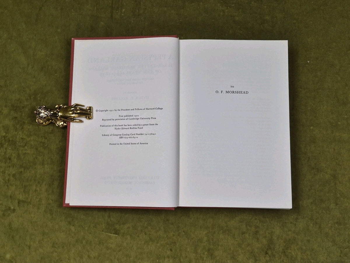 A Pepysian Garland by Hyder E. Rollins , Harvard HC 1971 1st US Hardback5