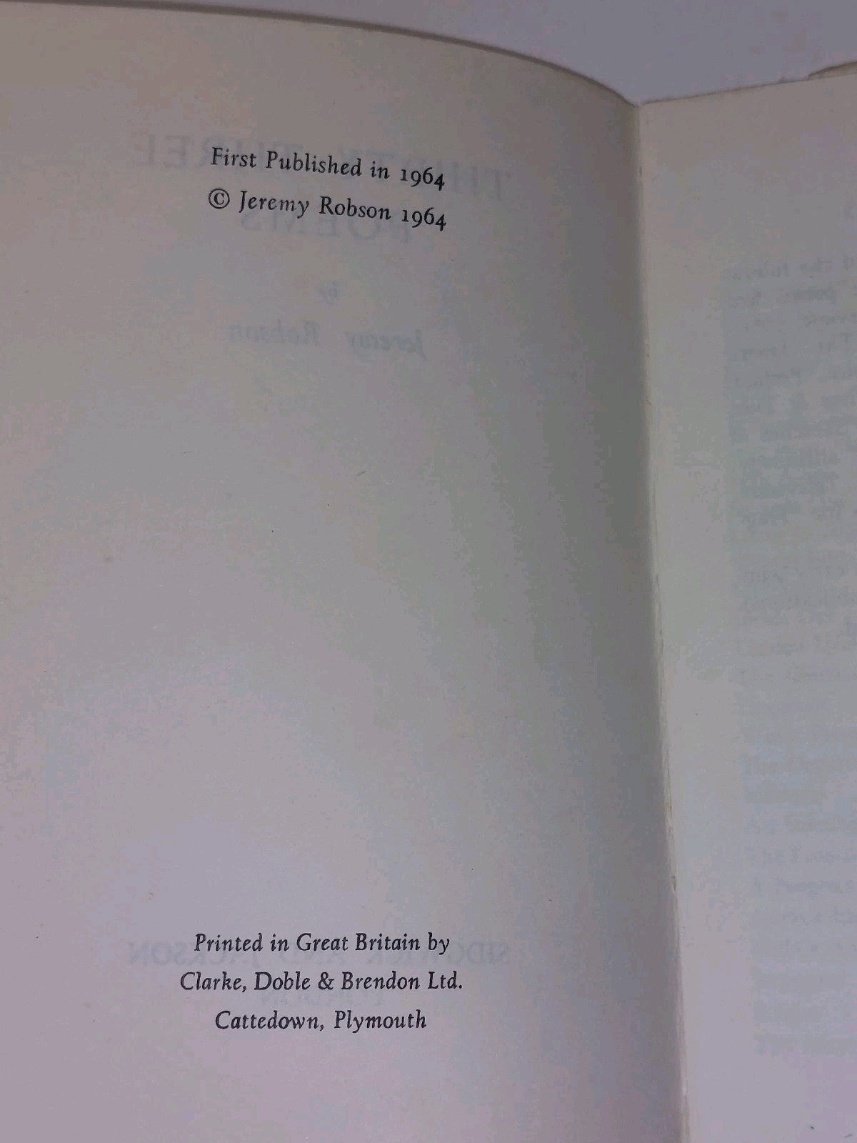 Thirty Three Poems By Jeremy Robson (1964) Hb Book With Dustjacket6