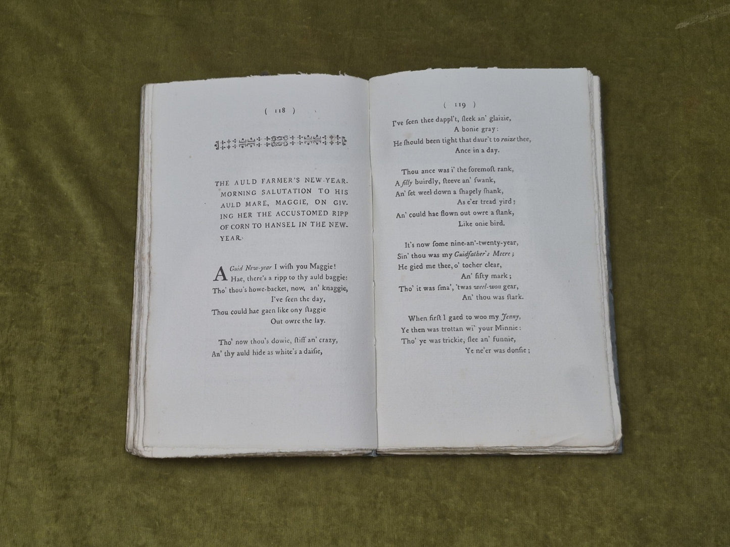 Facsimile of the 1786 Kilmarnock Edition of Burns Poems - R Gibson & Sons in Box11