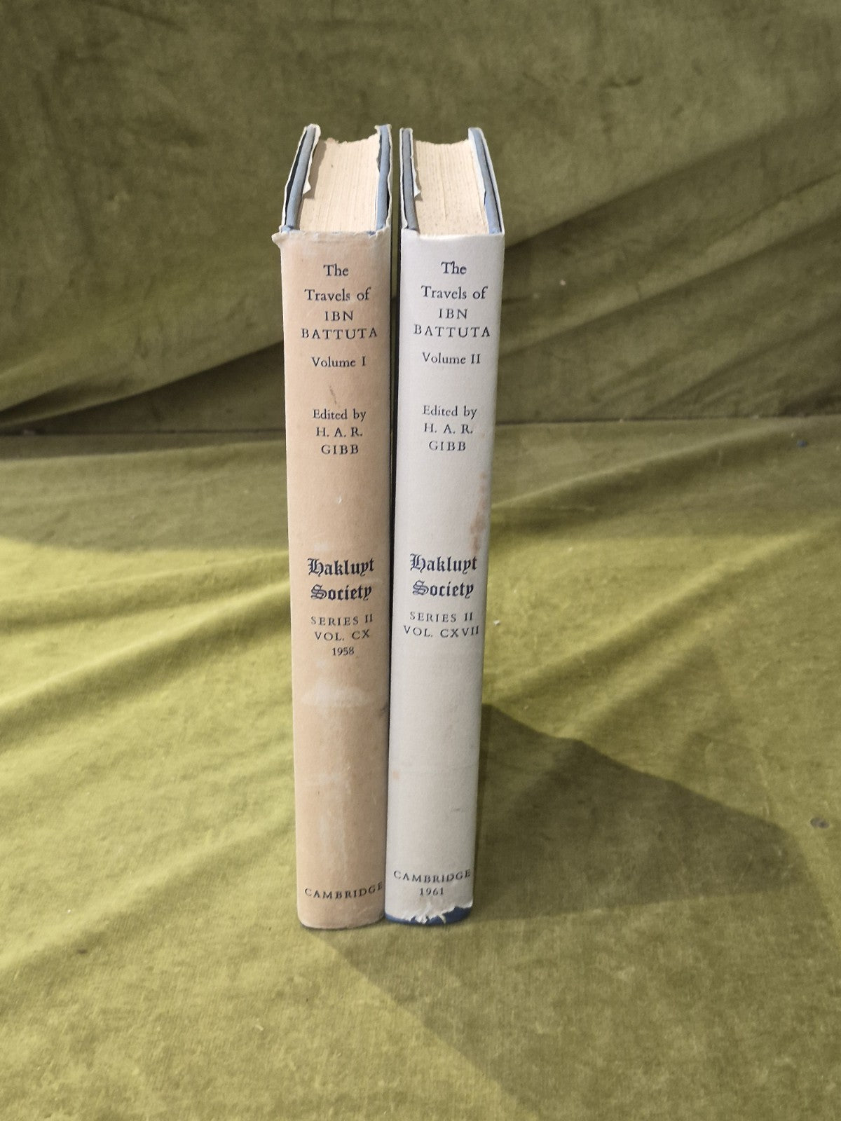 Travels of Ibn Battuta Ad 1325-1354 in 2 Volumes - H A R Gibb , Cambridge 19622