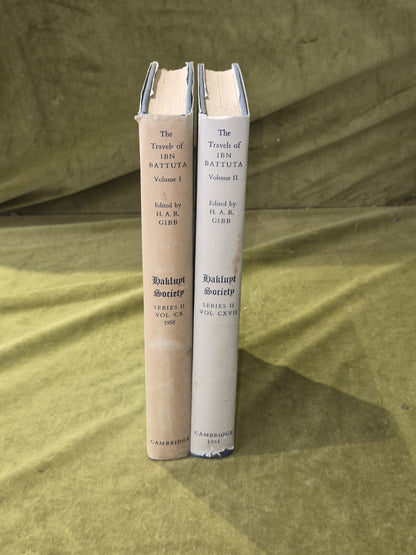 Travels of Ibn Battuta Ad 1325-1354 in 2 Volumes - H A R Gibb , Cambridge 19622