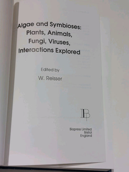 Algae And Symbioses By W. Reisser [Biopress] 1992 Hb Book3