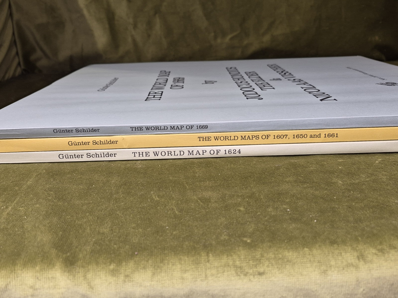World Maps: 1624, 1669, 1661 1607 1650 Gunter Schilder Nico Israel Amsterdam1