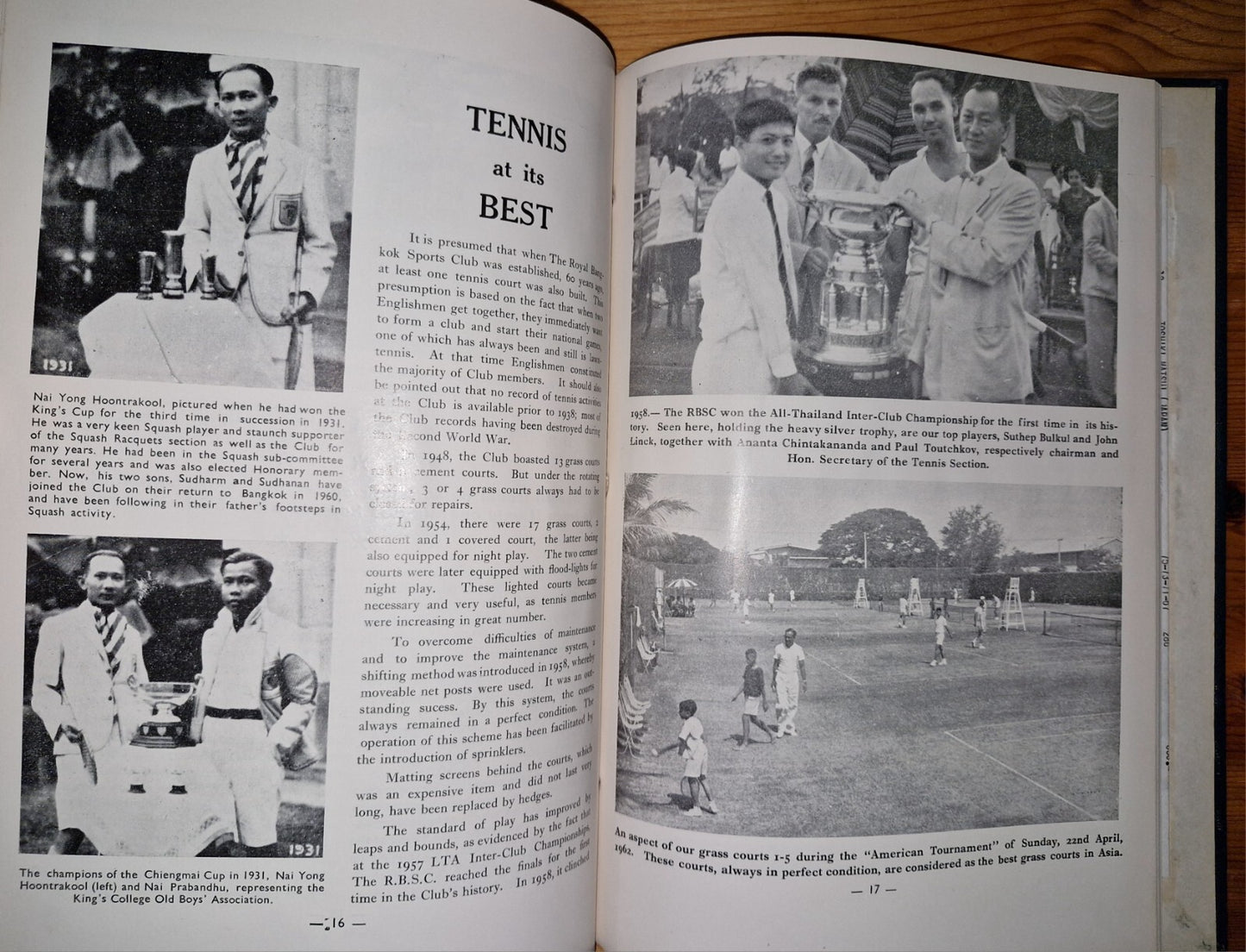 The Royal Bankok Sports Club Diamond Jubilee 1901  1961 Commemorative Souvenir 6