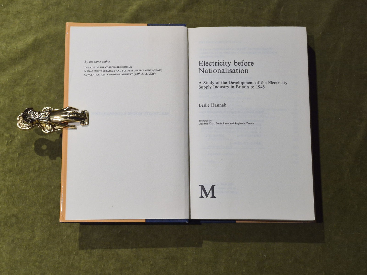 Electricity Before Nationalisation - Leslie J Hannah , Macmillan 1979 1st HB DJ3