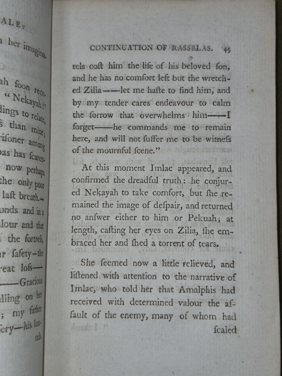 Dinarbas a Tale Rasselas 1792 Second Edition Prince of Abissinia C Dilly6