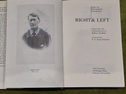 RIGHT AND LEFT ESSAYS ON DUAL SYMBOLIC CLASSIFICATION 1ST EDITION Rodney Needham4