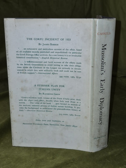 Mussolini's Early Diplomacy (1970) Alan Cassels1
