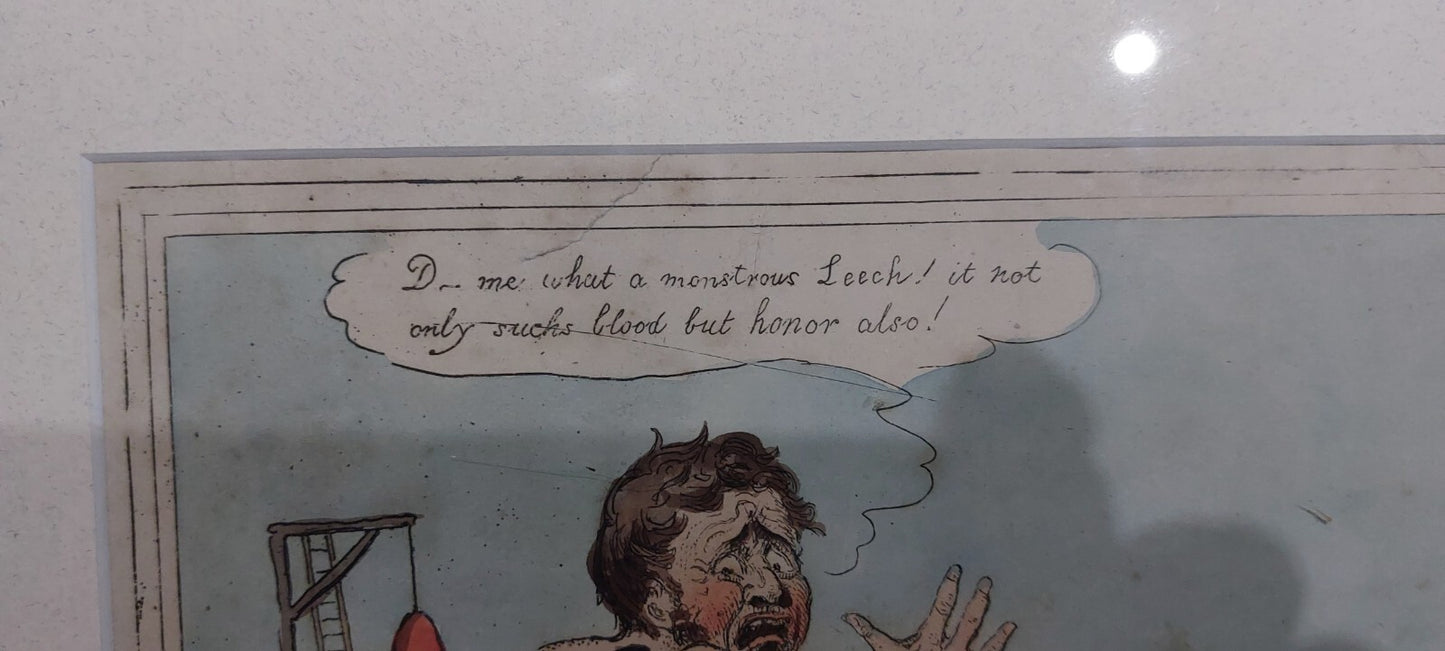 Issac Robert Cruickshank Original Hand Coloured Print MILAN COMMISSION!!! 18206