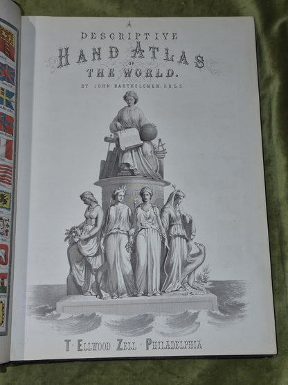 Zell's Descriptive Hand Atlas of The World (1875) John Bartholemew Ellwood Zell7