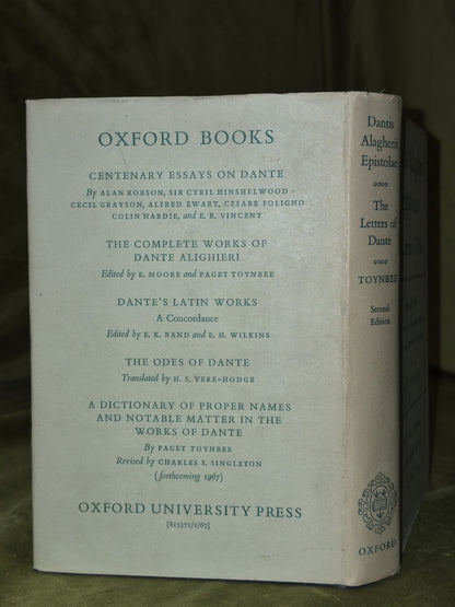 Dantis Alagherii Epistolae: The Letters of Dante (1966 Second Edition) Oxford1