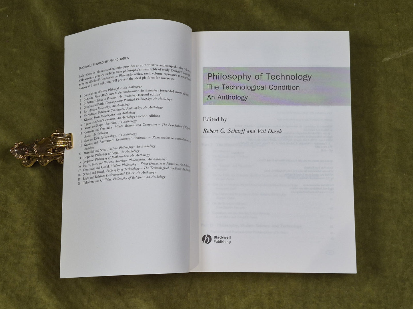 DUSEK Val SCHARFF Robert C. / PHILOSOPHY OF TECHNOLOGY The Technological2