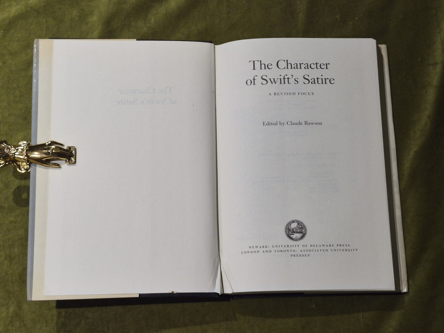 Character of Swift's Satire - Rawson Claude2