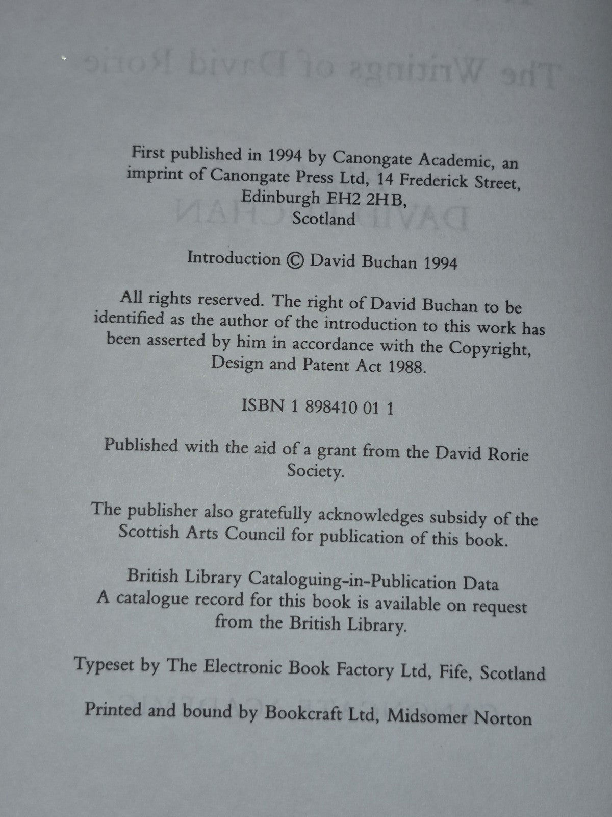 Folk Tradition and Folk Medicine in Scotland: Writings of David Rorie 19945