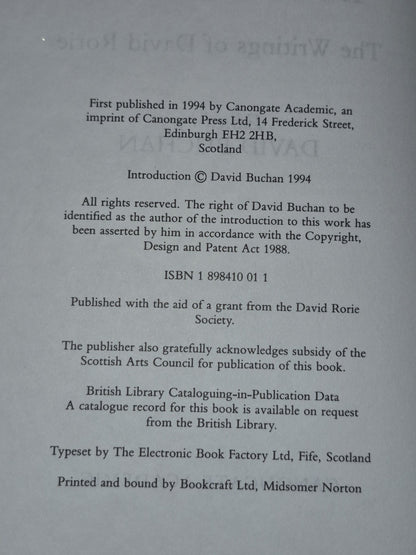 Folk Tradition and Folk Medicine in Scotland: Writings of David Rorie 19945