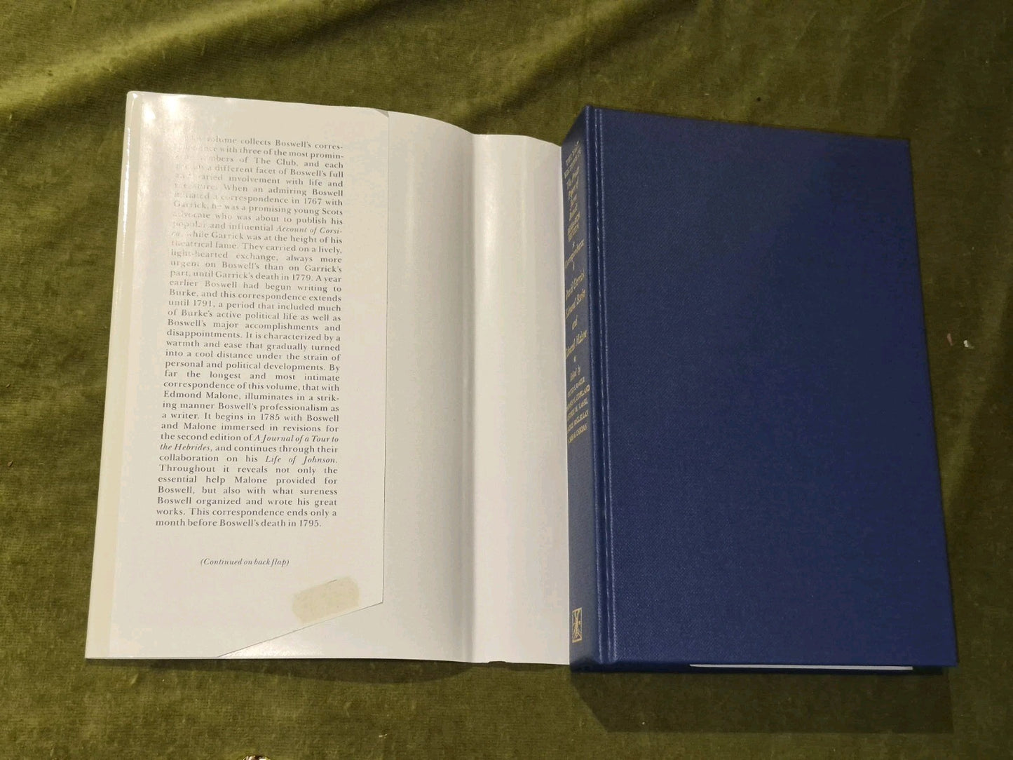 The Yale Editions of the Private Papers / Correspondence of James Boswell  Vol 42