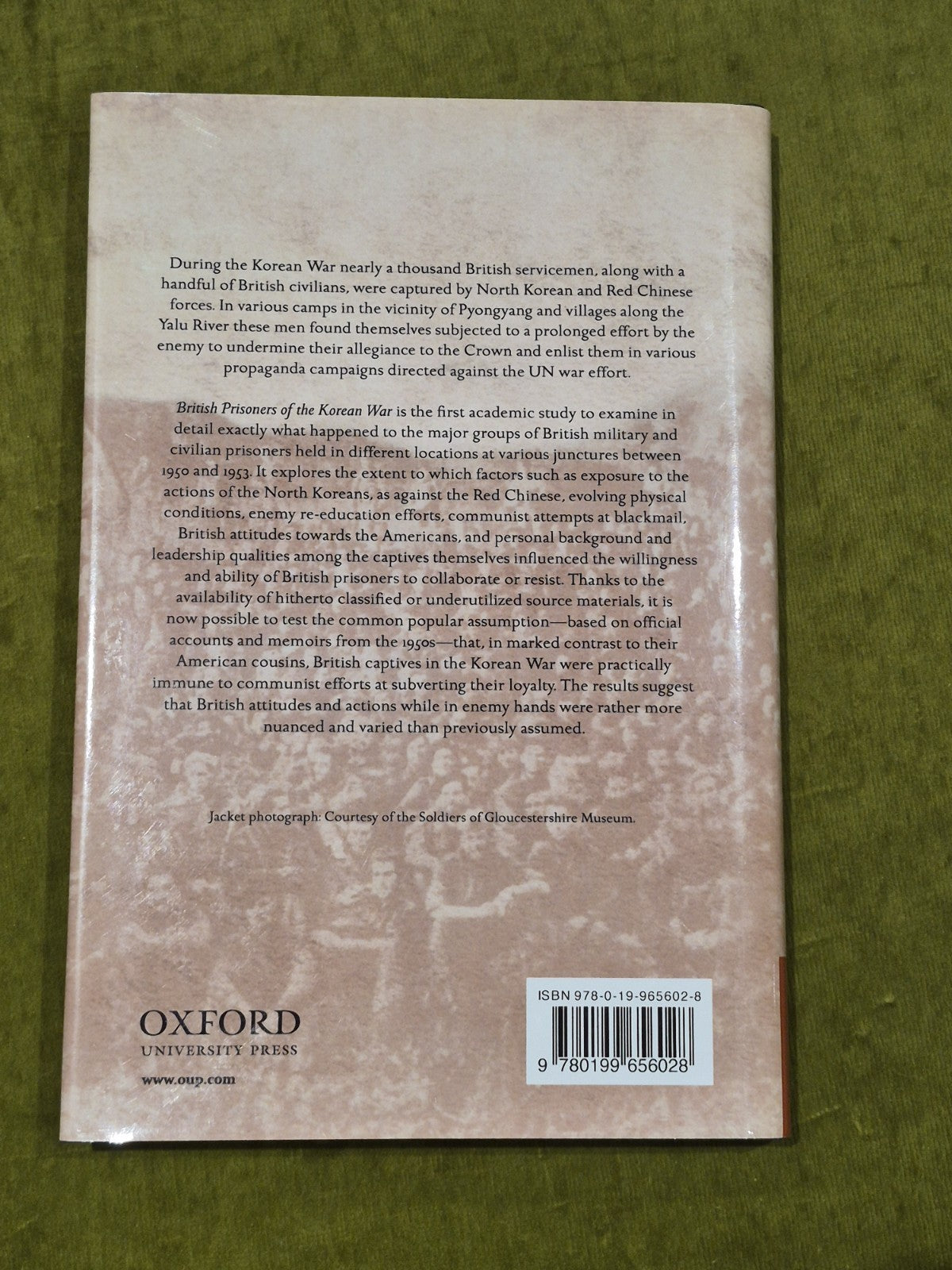 S.P. Mackenzie, British Prisoners of the Korean War 2012 First Edition1