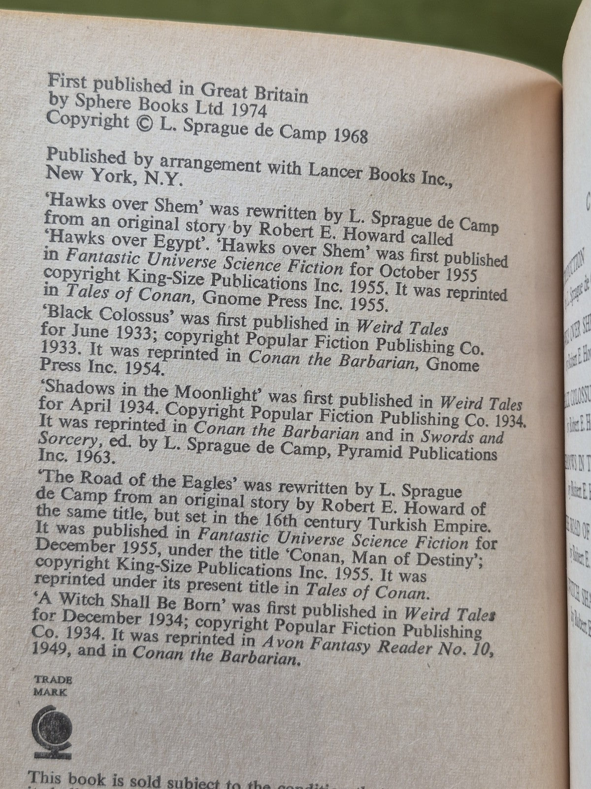 Conan First Editions 1974 Sphere Job Lot First 10 Books Paperback5