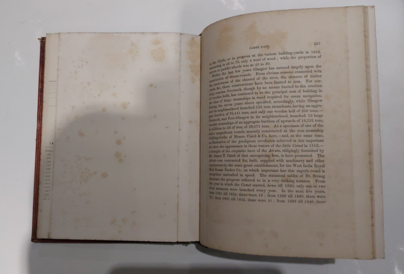 1856 Memorials of the Lineage of James Watt G Williamson 1st Edition With Map23