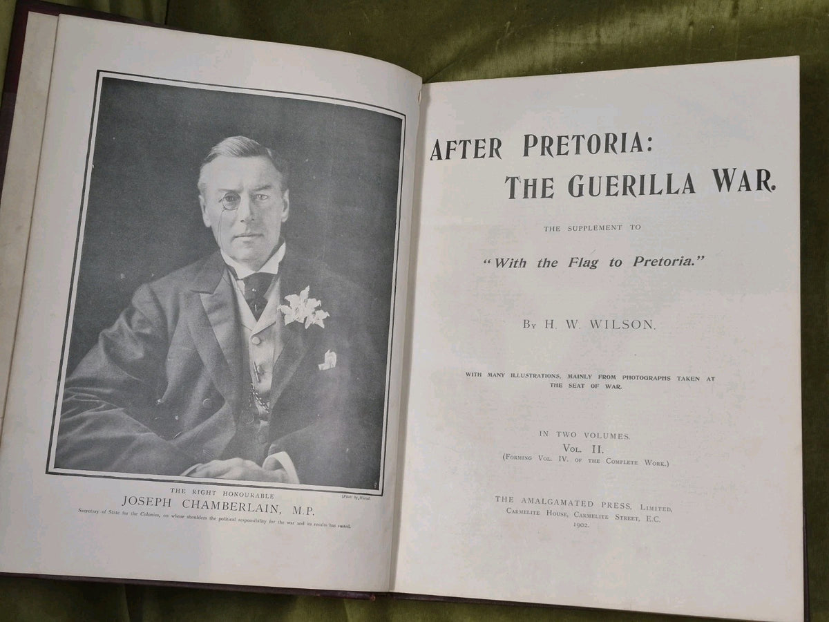 WITH THE FLAG TO PRETORIA & AFTER PRETORIA 4-Vol Boer War Set H.W. Wilson 19004