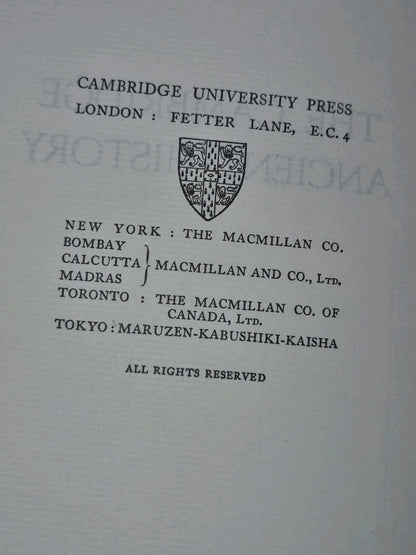 The Cambridge Ancient History Egyptian and Hittite Empires 1924 Volume II6