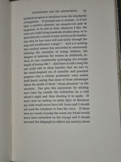 Civilization and its Discontents First Edition Freud 1930 Hogarth Press Woolf8