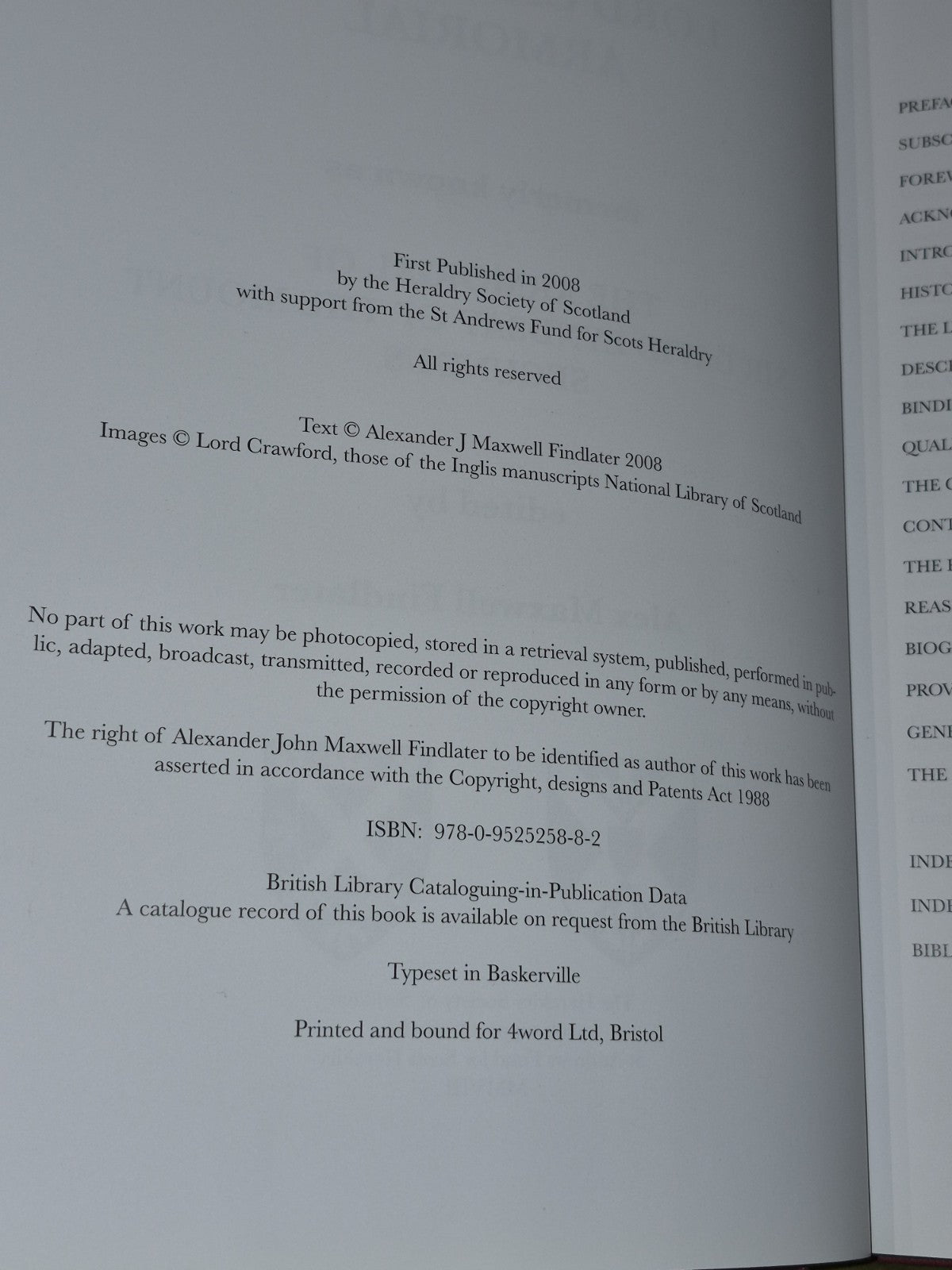 Lord Crawford's Armorial (2008) Alex Maxwell Findlater4