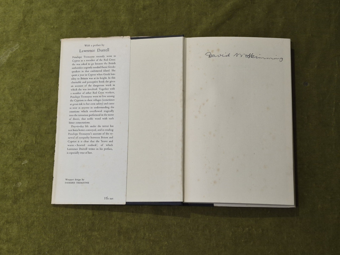BELOW THE TIDE by PENELOPE TREMAYNE - HUTCHINSON- 1958 1st Hardback Dust Wrapper3
