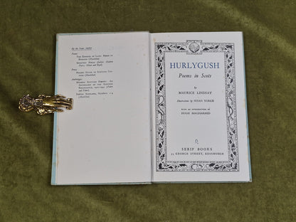 Hurlygush - Poems in Scots by Maurice Lindsay 1948 - Naomi Mitchison  Bookplate4