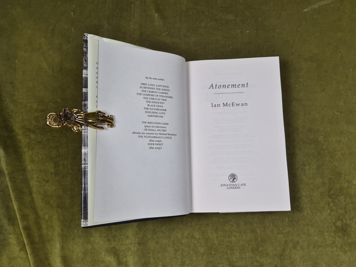 Atonement by Ian McEwan 2001  Jonathen Cape 1st HB DJ3