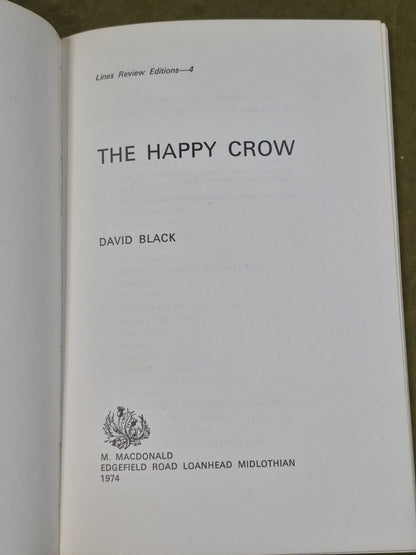 The Happy Crow David Black 1974 Lines Review Editions3