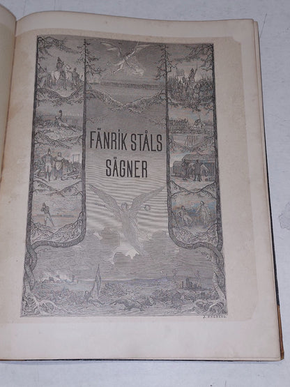 Fanrik Stals Sagner By Johan Ludvig Runeberg (1886) Swedish Hb Book4