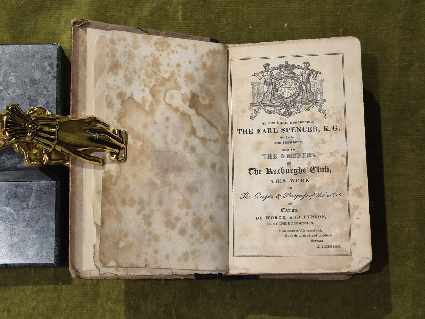 Typographia Or the Printers' Instructor - J Johnson , Longman 1824 HC6
