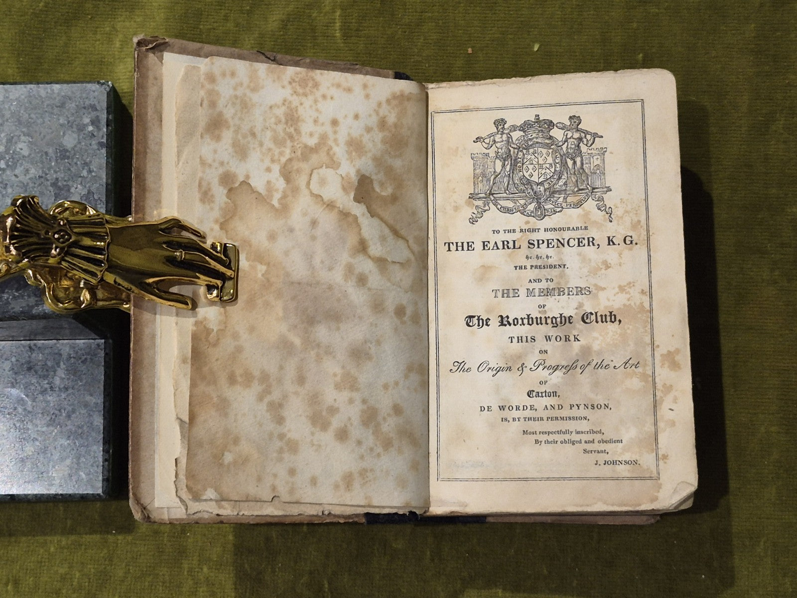 Typographia Or the Printers' Instructor - J Johnson , Longman 1824 HC6
