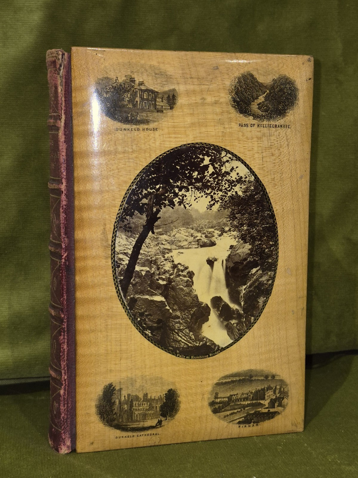 MAUCHLINE  WARE Poetical Works Of Sir Walter Scott  engravings - Gall & Inglis2