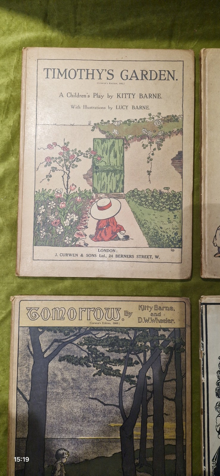 Kitty Barne - Celandine's Secret, Timothy's Garden, Winds, To-Morrow, Curwen Lot1