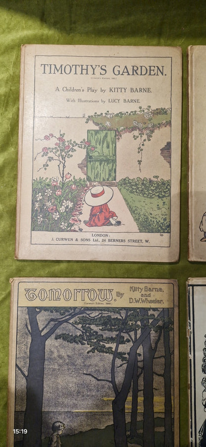Kitty Barne - Celandine's Secret, Timothy's Garden, Winds, To-Morrow, Curwen Lot1