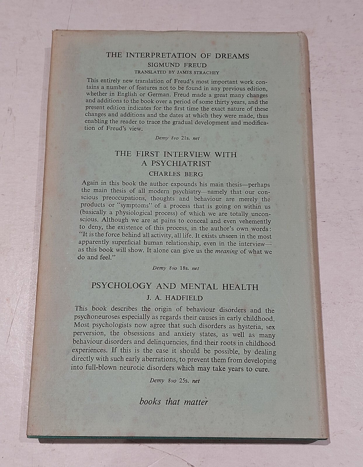 A Primer of Freudian Psychology By Calvin S. Hall (1956) Hb Book2