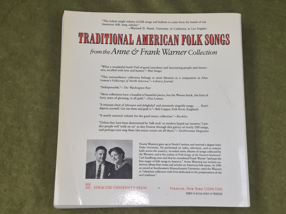 Traditional American Folk Songs from the Anne and Frank Warner Collection2