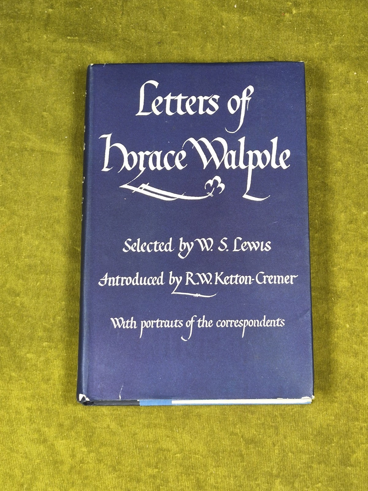 Letters of Horace Walpole - W.S. Lewis , Folio Society - 1951 1st HB DJ0