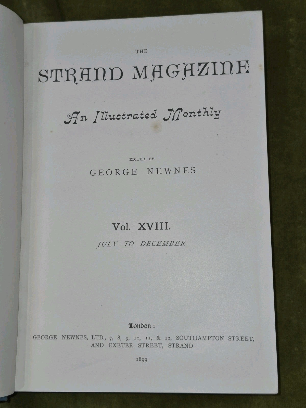 The Strand Magazine 1899 July Dec XVIII Vol 18 Conan Doyle Nesbit3