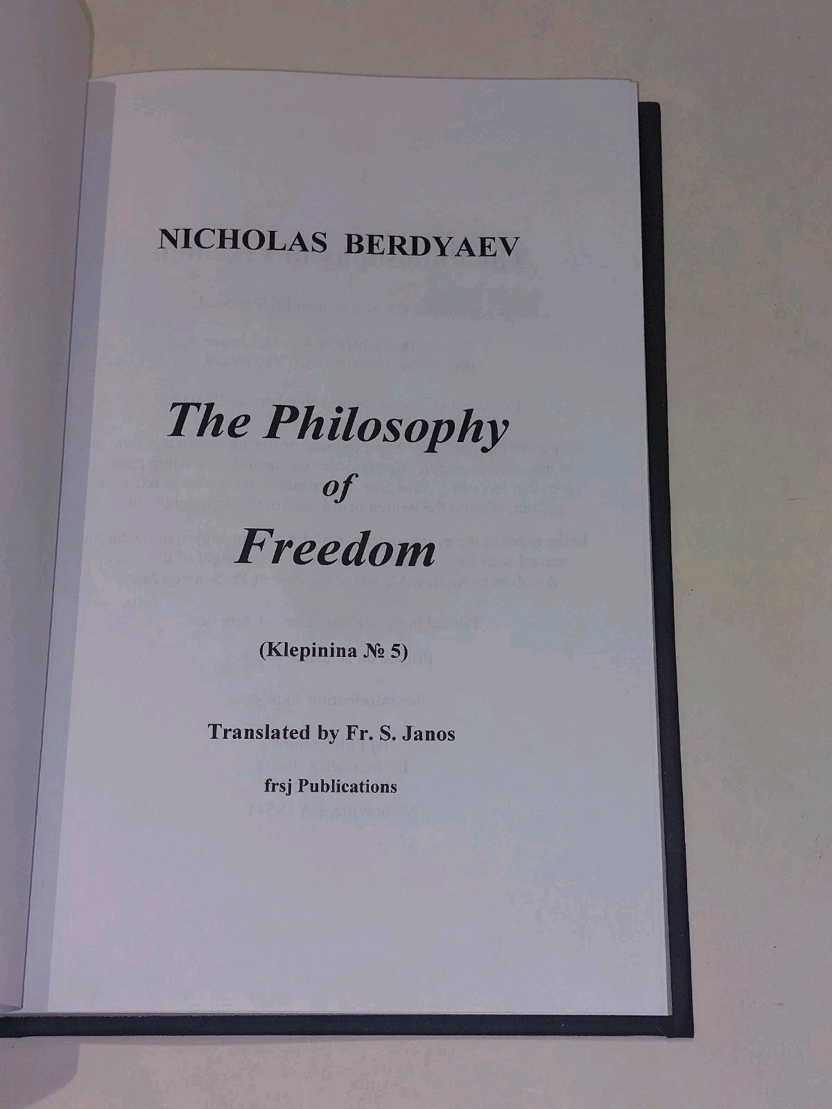 The Philosophy of Freedom By Nicholas Berdyaev (2020) Hb Book2