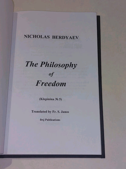 The Philosophy of Freedom By Nicholas Berdyaev (2020) Hb Book2