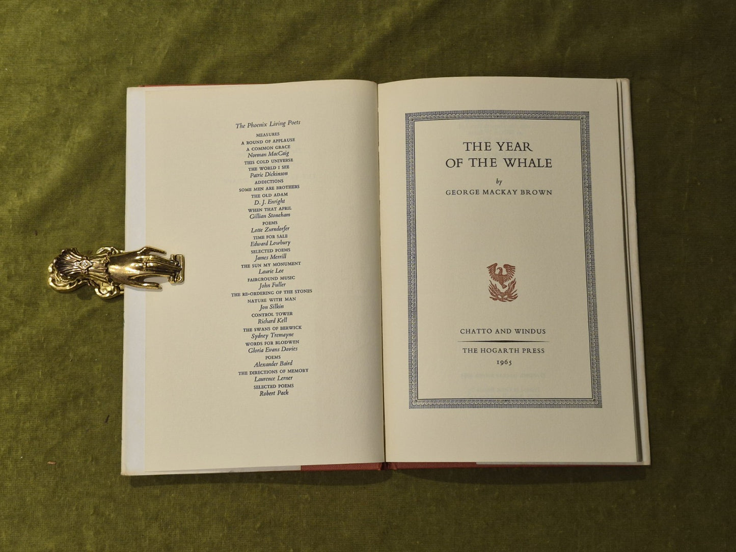 The Year of the Whale - George MacKay Brown , Chatto & Windus 1965 1st HB DJ4