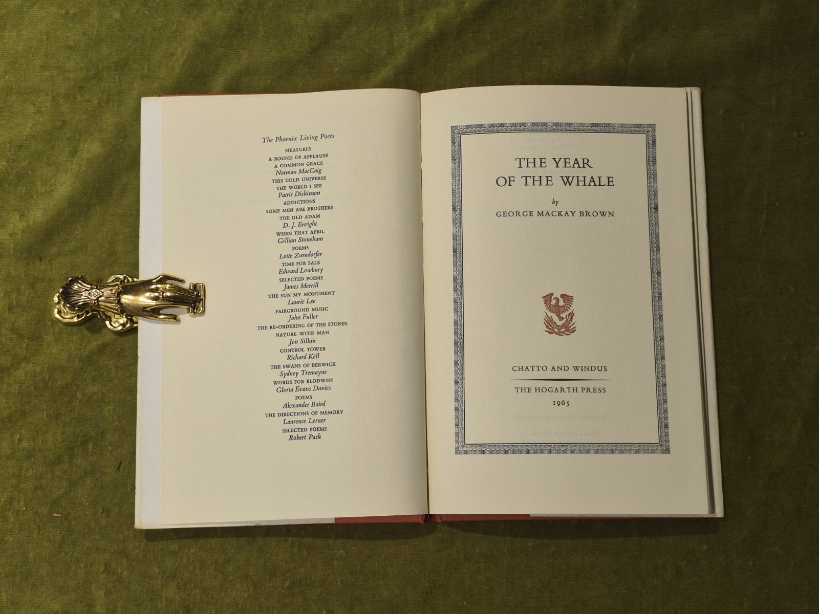 The Year of the Whale - George MacKay Brown , Chatto & Windus 1965 1st HB DJ4